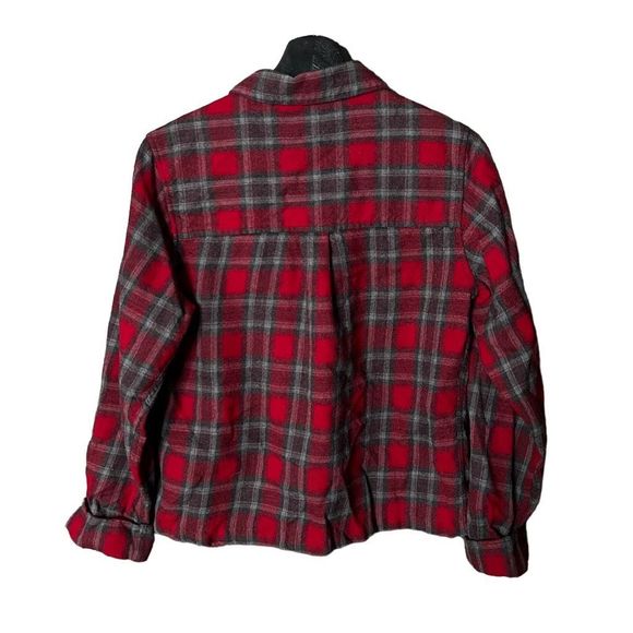 LL Bean Womens Wool Button Down Shirt Small - Picture 3 of 4